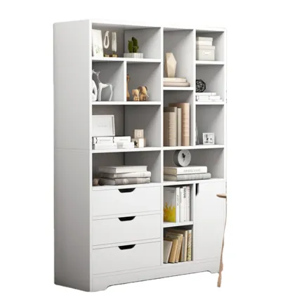 European Home Office Vintage Multi-functional Wood Bookcase