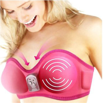 1PCS Breast enlargement Health care beauty enhancer Grow Bigger Magic Vibrating massage bra & breast massager device Rose Red