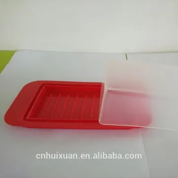promotional plastic butter dish with lid