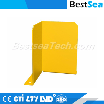 Yellow upright guards stainless steel corner guard