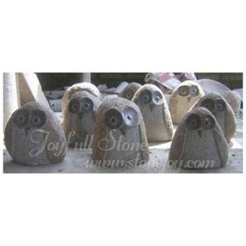 Stone Animal Crafts Owl Ornaments
