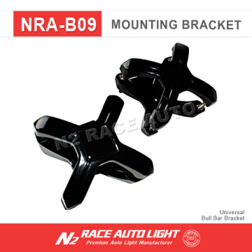 Black Universal Light Bar Bracket Allow Mounting To Tubes Ranging From 2"-3" In Diameter