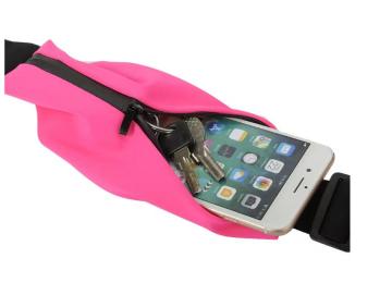 Wholesale 2 Pockets Waist Pack Hands-Free Workout Fanny Pack Fitness Running Belt with Adjustable Straps