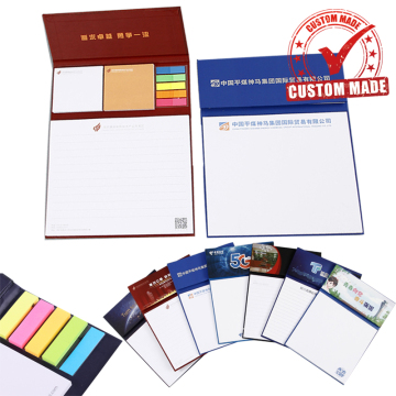Customizable Wholesale Business Notepads and Memo Pads with PET Flags