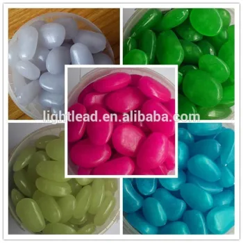 Best quality and low price China wholesale colorful decorative glow pebble stone