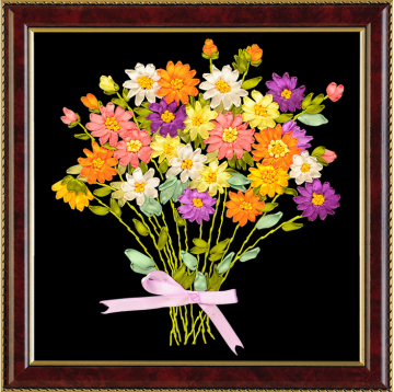 Hand Embroidered Hang Picture
