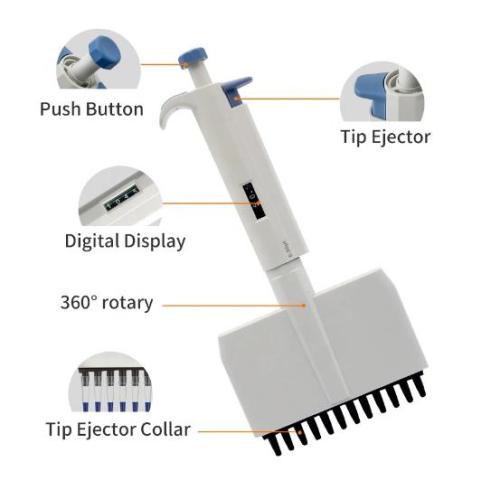 Multichannel Manual einstellbare Pipettor -Mikropipette