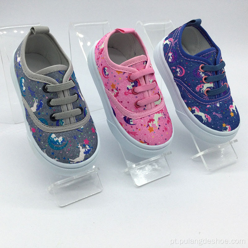 venda por atacado sapato de lona de bebê para meninas sapatos casuais