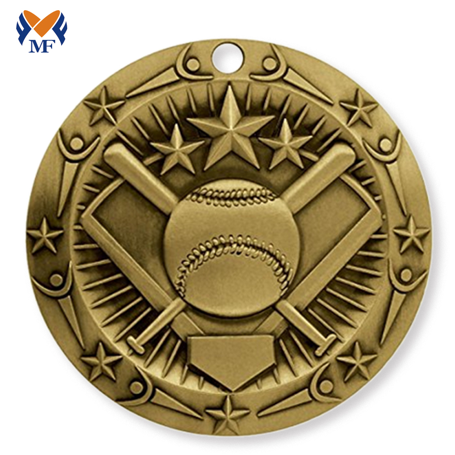 Personalisierte einzigartige Baseball -Cup -Medaille