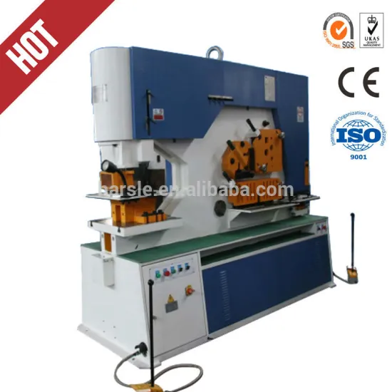 round Steel rod cutting and notching machine, Q35Y-60 stainless steel bar ironworker, angel steel rod cutting and bending lathe