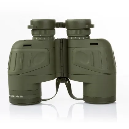 10x50 Navy Telescope: High Definition Binoculars with Rangefinder and Compass - Fogproof Optics