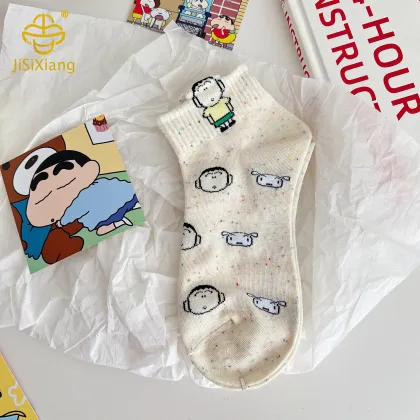 Korean Cartoon Crayon Shin chan Short Socks