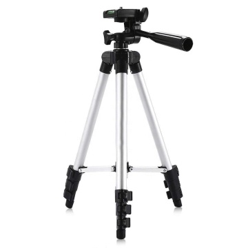 42 Inch Adjustable Aluminum Tripod with 3-Way Head for Smartphones