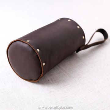 Custom Hot Sauce Holster: Cow Leather Bottle Holder