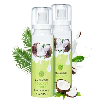 Custom whitening hydrating coconut extract facial toner spray