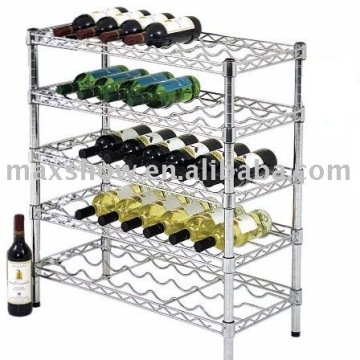 NSF chrome plated metal wine rack