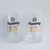 Double old fashion glass with gold hot stamping logo and sandblasted surface