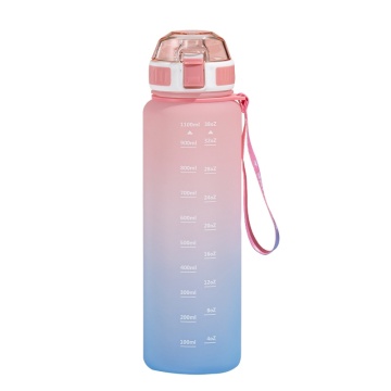 BPA Free Fitness Sports Jug Leakproof water bottle with Timer markers