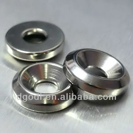 small stainless steel conical washer