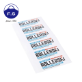 Customized Logo PVC Rectangle Label Waterproof Sticker