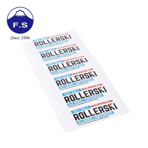Logo personnalisé PVC Étiquette rectangle Sticker imperméable
