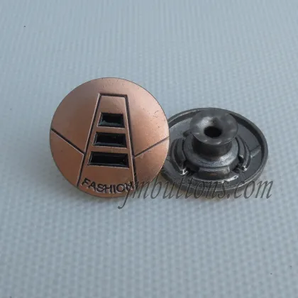 fashion jeans metal button for garment accessory
