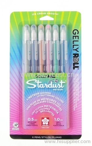 Piece Gelly Roll Assorted Colors Stardust Meteor Pen Set 