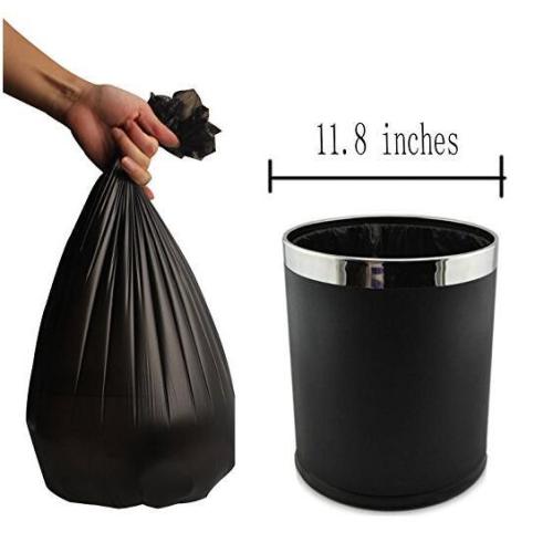 Black Garbage T-Shirt Plastic Dustbin Trash Bags on Roll