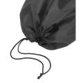 Stamping Black Polyester Drawstring Bag
