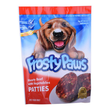 Pet Dog Food Treats Sac d&#39;emballage en plastique avec une pochette debout de haute qualité