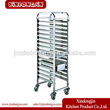 TR-15D stainless steel tray rack trolley, trolley and racks, tray trolley