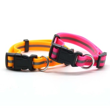 Coloque de gato de lujo reflectante reflectante de PVC con función de escape para mascotas