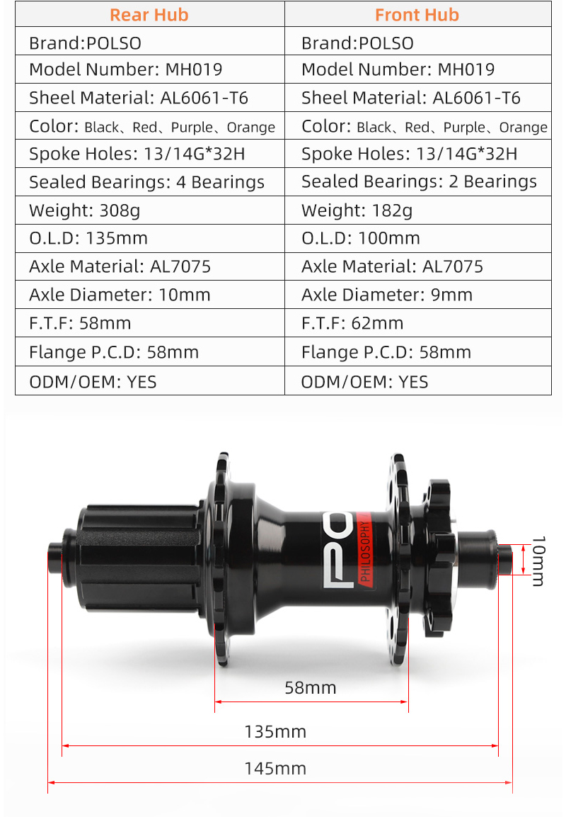 MTB HUB 135mm