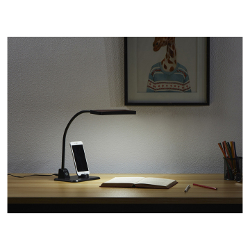 USB Charger Eye Protection Table Lamp LED Student Desk Lamp with Holder