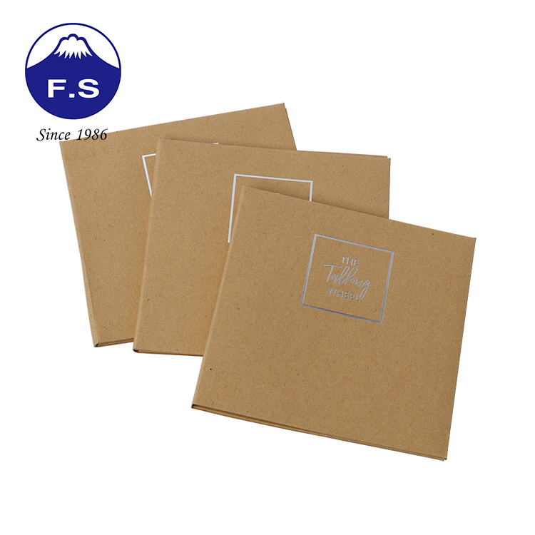 Custom Kraft Paper Printing A4 File Presentation Folder, High Quality ...