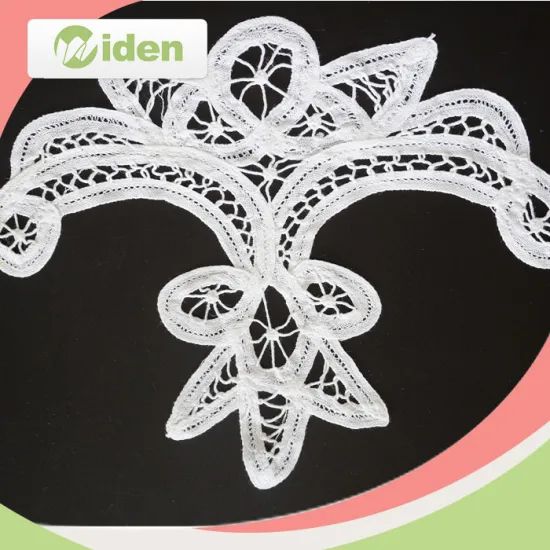 Fancy Lace Borders White Guipure Battenburg Lace