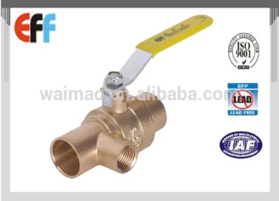 3/4"-- 1"Sweat Purge Brass Ball Valve