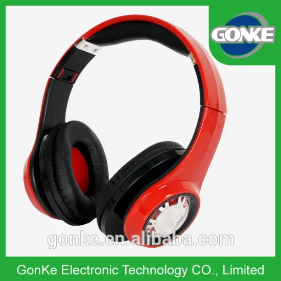 head wearing big headset custom brand design cheap earphone long wire elctrical wires