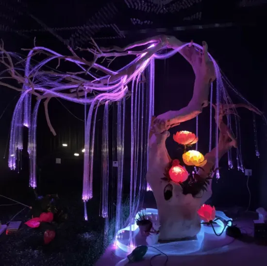 Luminous Fiber Optic Light Set - LED Water Curtain and Body Light Guide