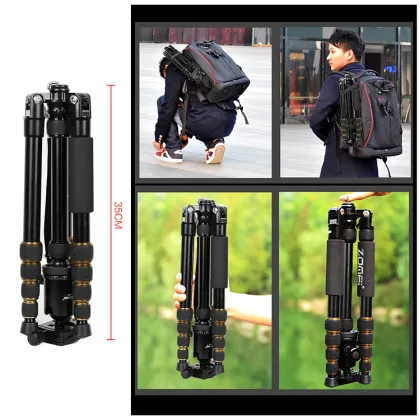 Lightweight Professional Fashion Tripod with 360 Panorama Ball Head for Hiking and Hunting