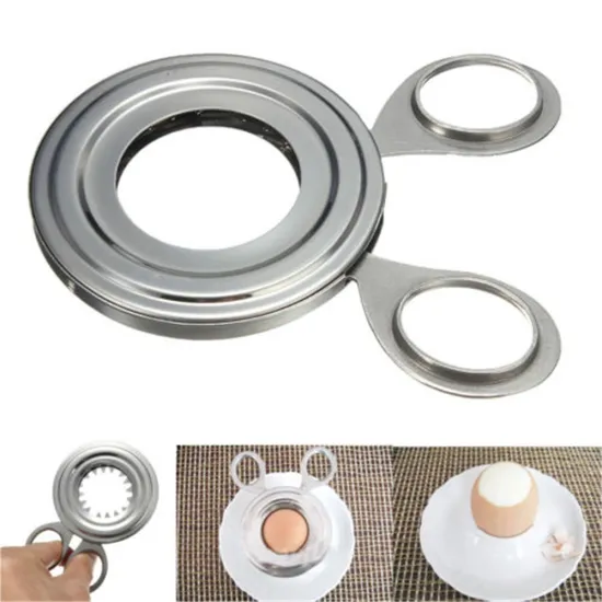 soft cook tool stainless steel boiled egg shell cutter