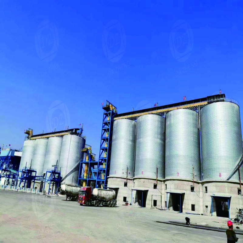 Silos for construction site mixing