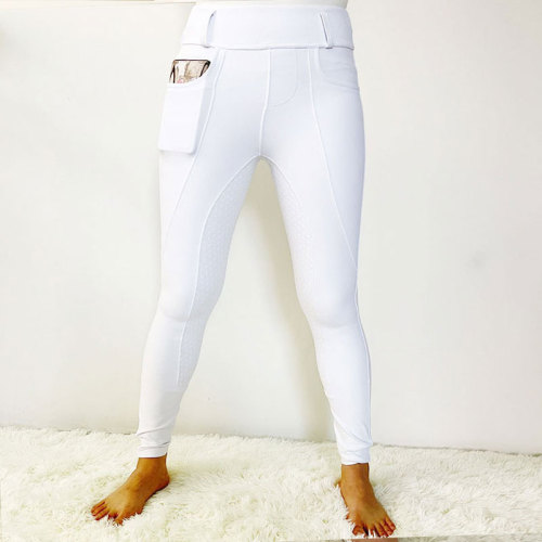 In Stock Equestrian Clothes White Breeches For Women