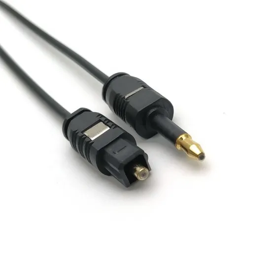 3.5mm Digital Optical Audio Cable - Fiber Mini Toslink Optical Fiber Audio Converter for Multimedia