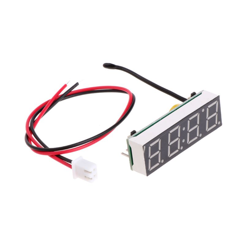 Digital Car LED Electronic Clock Time Temperature Voltage 3 in 1 Meter 12V 5-20V N0HB