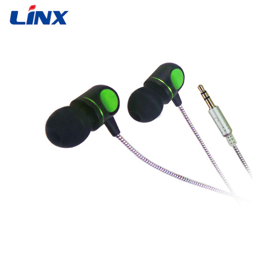 Earbud stereo in-ear earphone kabel kabel dikepang