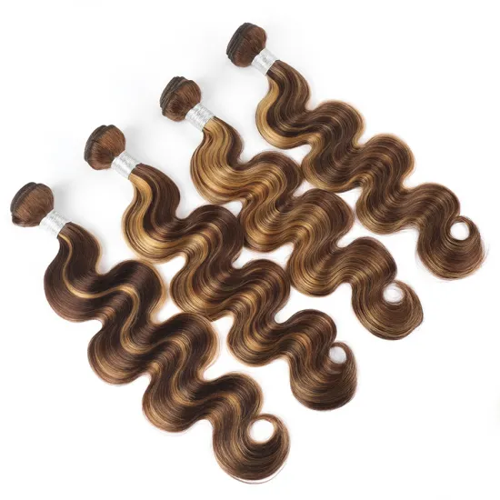 Manufacturer Wholesale Human Hair Piano 4/27# Color Body Weaves Bundles Peruvian And Brazilian Human Hair