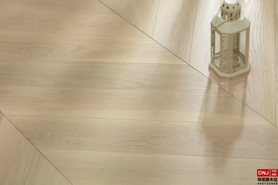engineered chevron white brushed oak floor