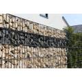 Садовый акцент с дизайном стены Gabion