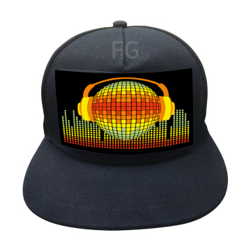 2021 Topi Bersinar LED Rechargeable - Pengiriman Penurunan Animasi Berkedip